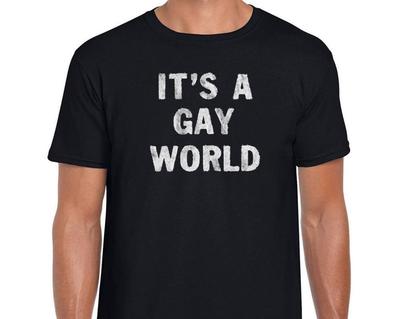 It's a Gay World - WornFree Original Unisex T-Shirt