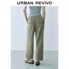 UR Women's Casual Half Elastic Waist Cropped Carrot Pants