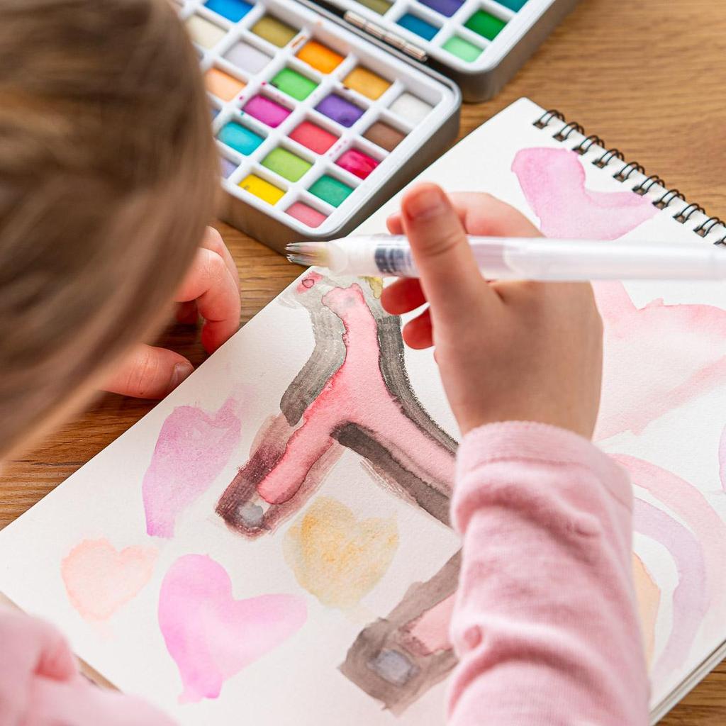 Carta per Pittura ad Acquerello Disegno Scarabocchio A5+, 30 fogli