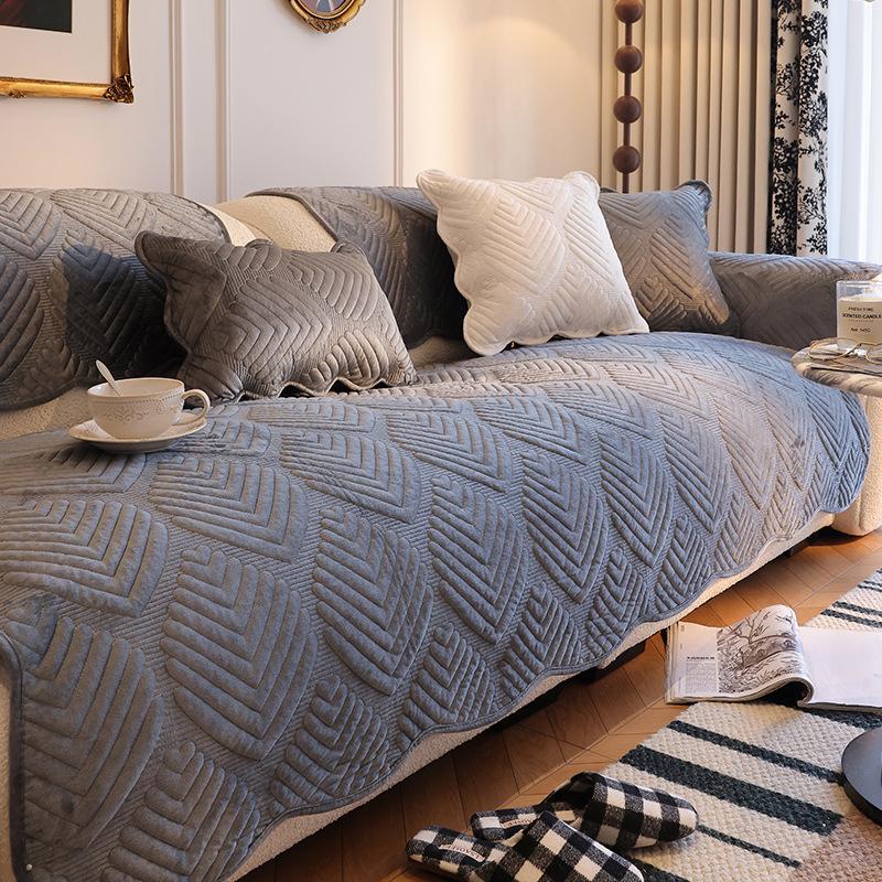 Mittelalterliches Sofakissen Plüsch Herbst Und Winter Leder Sofabezug Neues Verdicktes Sofa Handtuchbezug Kissen
