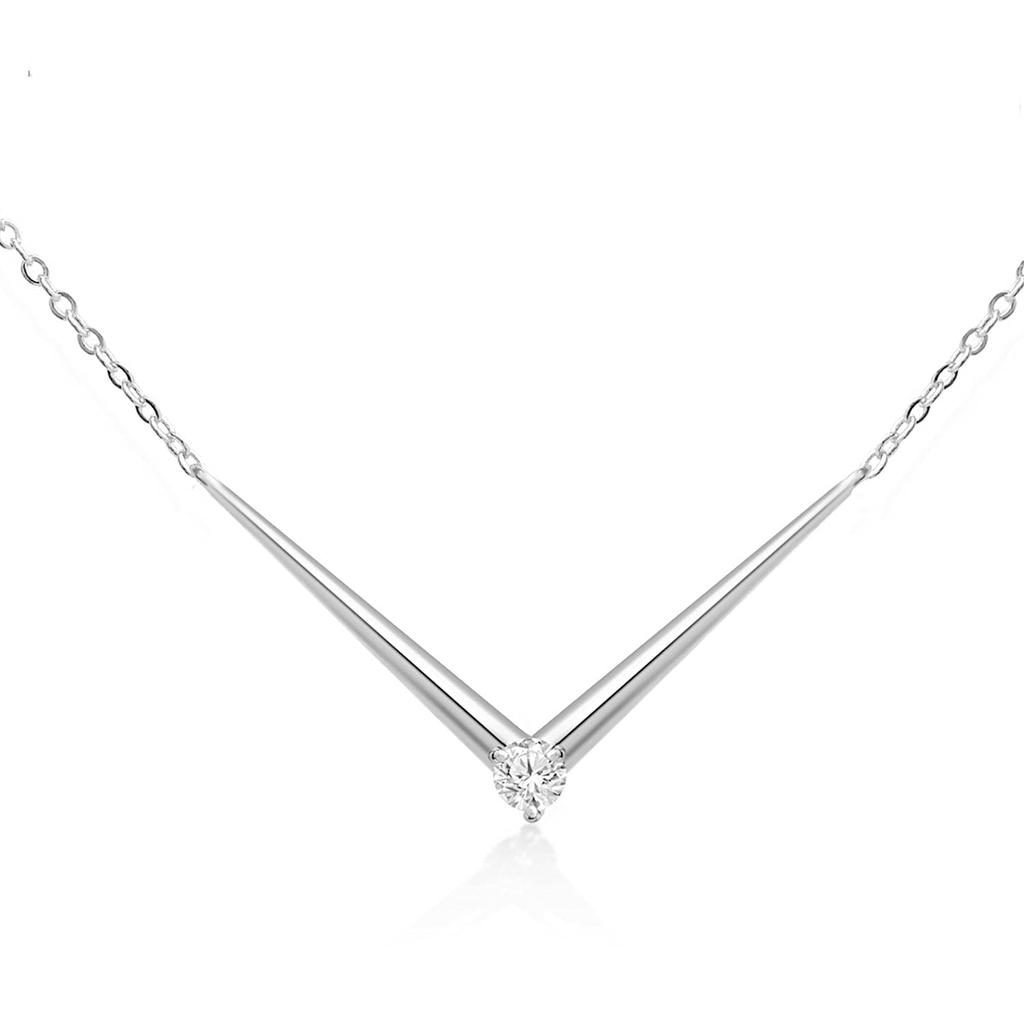 Collier pendentif diamant unique pour femme et fille avec chaîne extensible