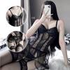 Sexy Dessous Damen Spitze Mesh Uniform Sexy Korsett Weste Anzug