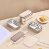 Stainless Steel 304 Lunch Box with Sealing Lid - 3-Compartment Bento Box for Office&School,Thermal Insulated Meal Prep Container