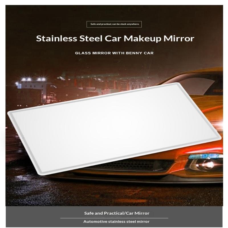 Stainless Steel Universal Car Sun Visor Mirror HD Clear Auto Makeup Vanity Mirror Durable for Women Drivers Daily Use