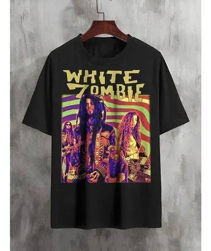 Unisex Shirt Cotton Oversize Large Size White Zombie Gift For Fans Talla S-5xl