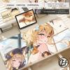 Genshin Clorinde Navia Mouse Pad Genshin Impact Large XXL Mousepad Computer Keyboard Padding Anime Gaming Accessories Desk Mat