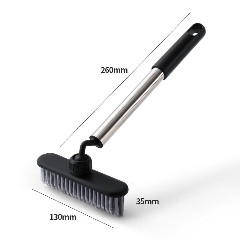 Universal Multi-Functional Floor Brush for Bathroom, Balcony & Tile - Extended Design for No-Dead-Corner Cleaning