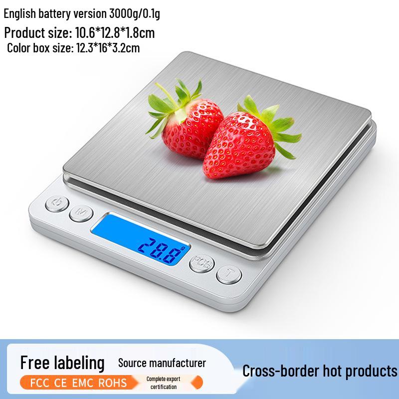 High Precision Household Kitchen Gram Scale - Electronic Baking Measurement Tool