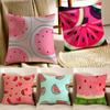 Estival Watermelons Fruits Cartoon Cushion Cover Pillowcase Antidustmite Living Room Sofa Decor Cushion Room