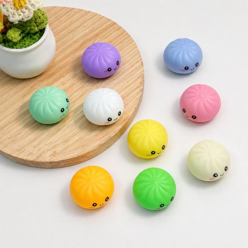 Kawaii Squishy Dumpling Advent Calendar Blind Box, Squeeze Stress Relief Toy, Kids Birthday Gift Decor Anti-Anxiety Squishies