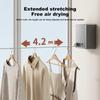 14x9x8.5cm Stainless Seel Pull-Out Clothes Drying Household Retractable Clothesline Wire Rope Portable Clothes Drying Rack