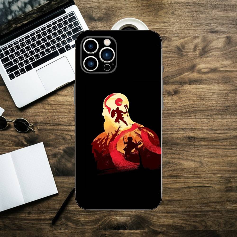 God Of W-War Phone Case For iPhone 16,15,14,13,12,11,XS,XR,X,8,7,Pro,Max,Plus,mini Silicone Black Cover