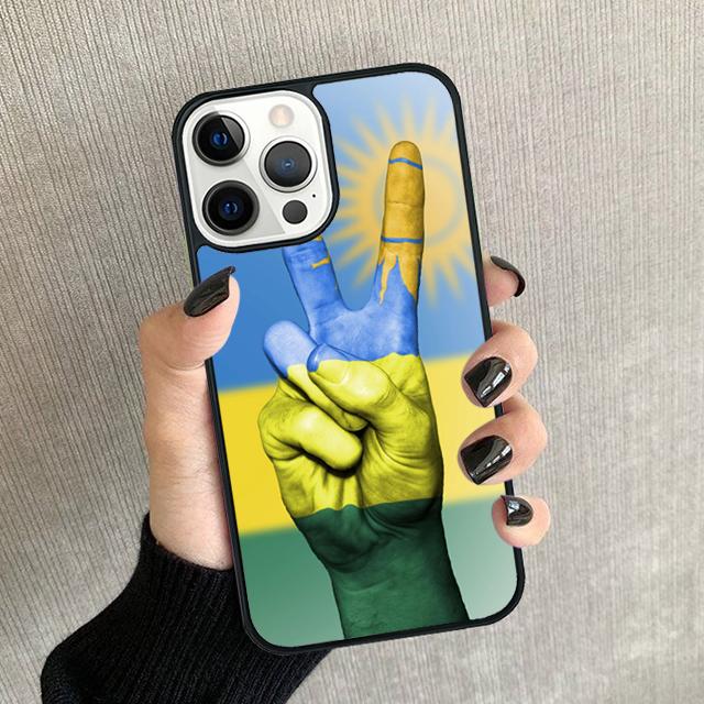 Ruanda Flagge Handyhülle Für iPhone 17 Air 15 16 16e Pro Max 11 12 13 14 Hülle Für apple Max Plus Hülle Fundas Schale