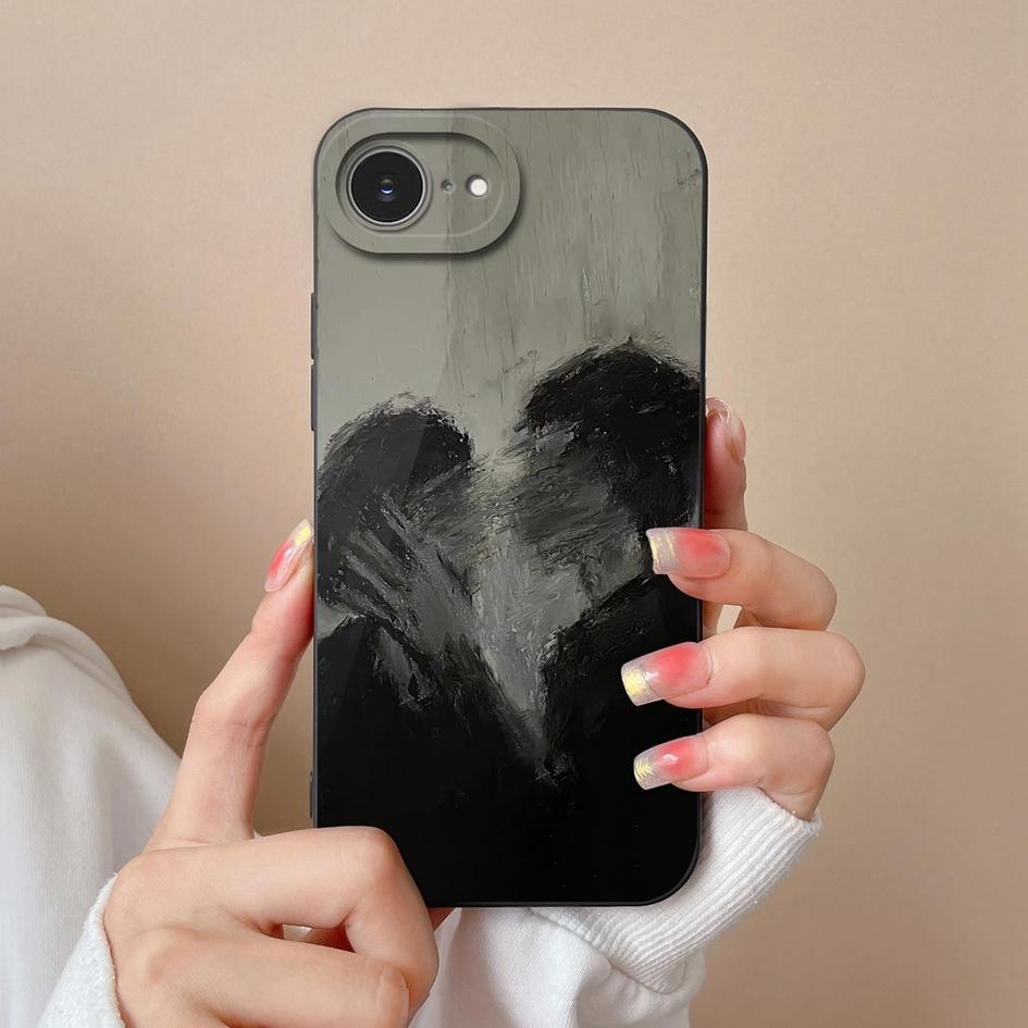 Cute Lucky Girl Phone Case For Apple iPhone 16e Soft Liquid Silicone High Quality Anti Drop Durable Anti Slip Protective Shell For Apple Bumper Covers