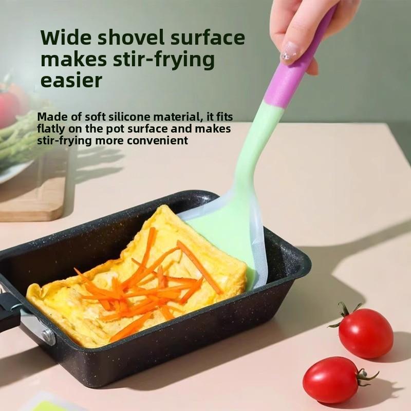 Spatola in Silicone, Antiaderente, Resistente al Calore, Non Danneggia la Pentola, Spatola per Dolci, Spatola da Cucina per Saltare
