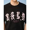 HACR | Harshandcruel Falling Cherry Blossom Loose round Neck Couple Chinese Fad Short Sleeve T-shirt for Men and Women
