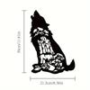 1pc Wolf Monogram Metal Sign Forest & Wolf Wall Decor Unique Wolf Hobby Wall Hanging Stylish Metal Art Perfect Gift for Him