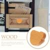 WTEMPO Teddy Bear Head/Heart Shaped Wooden Cabinet Handles Beech Drawer Handles DIY Wardrobe/Door Handle with Screws Furniture Hardware Accessories