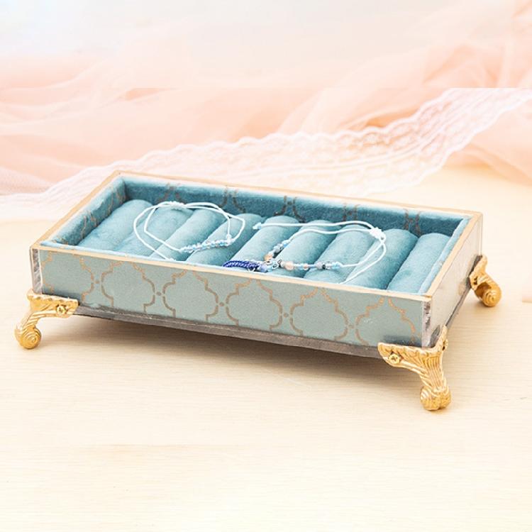 Blue Bronzing Jewelry Display Stand for Many Kinds of Jewellery's Displaying