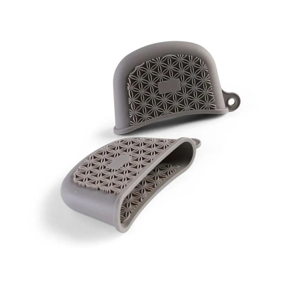 Thickened Silicone Pan Handle Cover Heat Insulation Pot Ear Clip Steamer Casserole Pan Handle Holder Non-slip Kitchen Gadgets