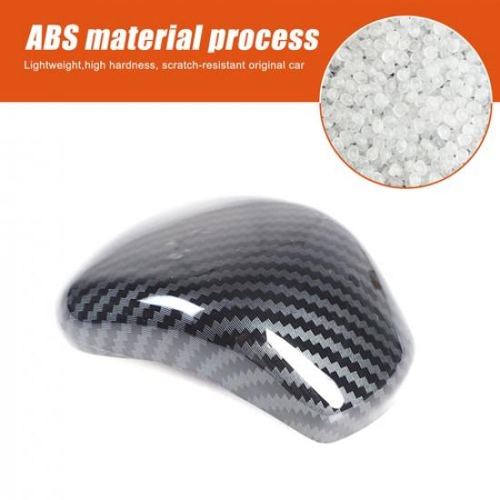 ABS Carbon Fiber Gear Shift Knob Trim Cover For Mitsubishi L200 2024-2025