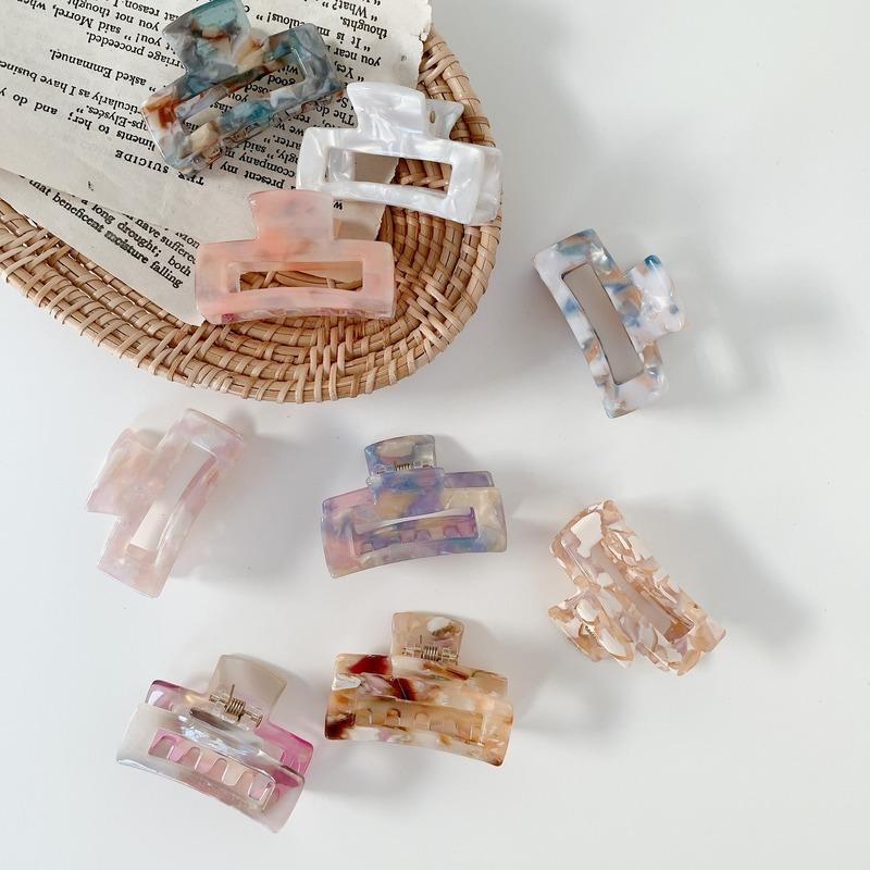 Vintage Haarspangen für Haare Frauen Acetat Krallenklemme Bunt Klein 4,5cm Haarspange Mädchen Haarklammer Haarspangen Haarschmuck