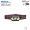 USB rechargeable sensor, LED headlights, ultra bright headlight head, wearable fishing light, multiple lighting modes, mountain climbing adventure