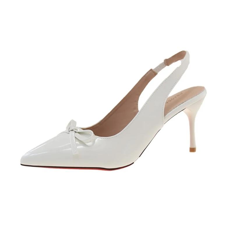 

Босоножки на высоком каблуке с заостренным носком, женские брендовые дизайнерские туфли, модные шлепанцы, сексуальные туфли с открытой пяткой, элегантные босоножки-мюли, женские 35 бежевый