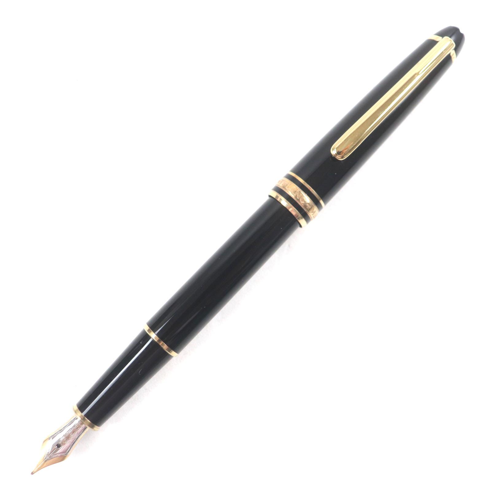 

Great MONTBLANC fountain pen Meisterstck Classic Dual Use Black gold 14K mens Used