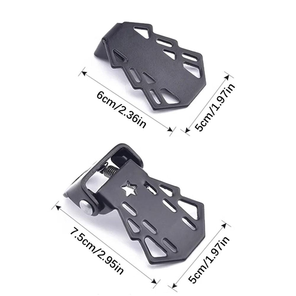 2Pcs MTB Rear Seat Footrest Mounted On Back Wheel Bike Pedals Folding Footboard Cycling Accessories Non-slip Bicycle Pedals