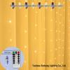 LED Copper Wire Window Curtain with 3x3 Meter Remote-Controlled USB Plug-In for Dorm Decoration
