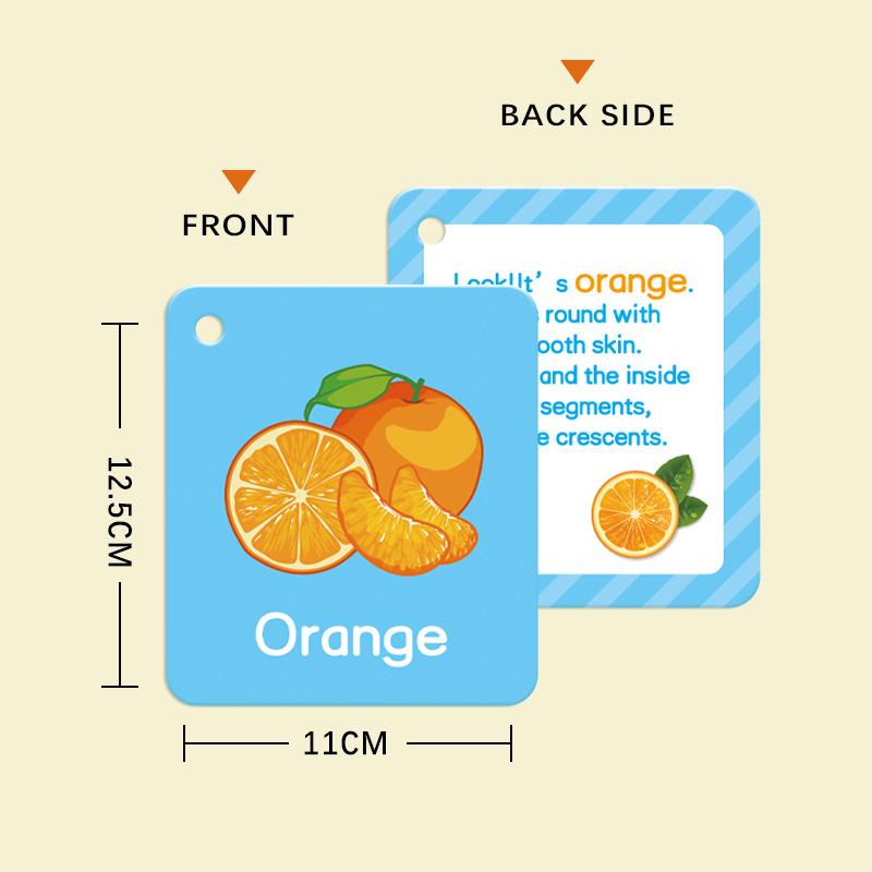 

Children s Food Flashcards: 50 Sheets of Fruit Recognition and Early Education Cognitive Cards
