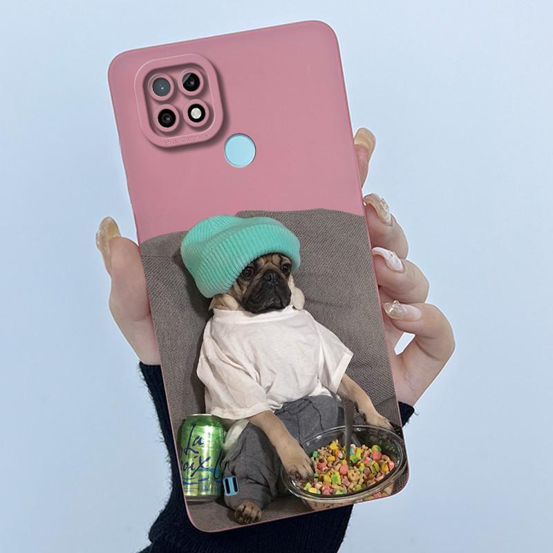 For Realme C21 RMX3201 / C21Y RMX3261 RMX3263 C25Y Phone Case Coque Soft Silicone Sweet Painted Girls Lovely Printed Back Cover