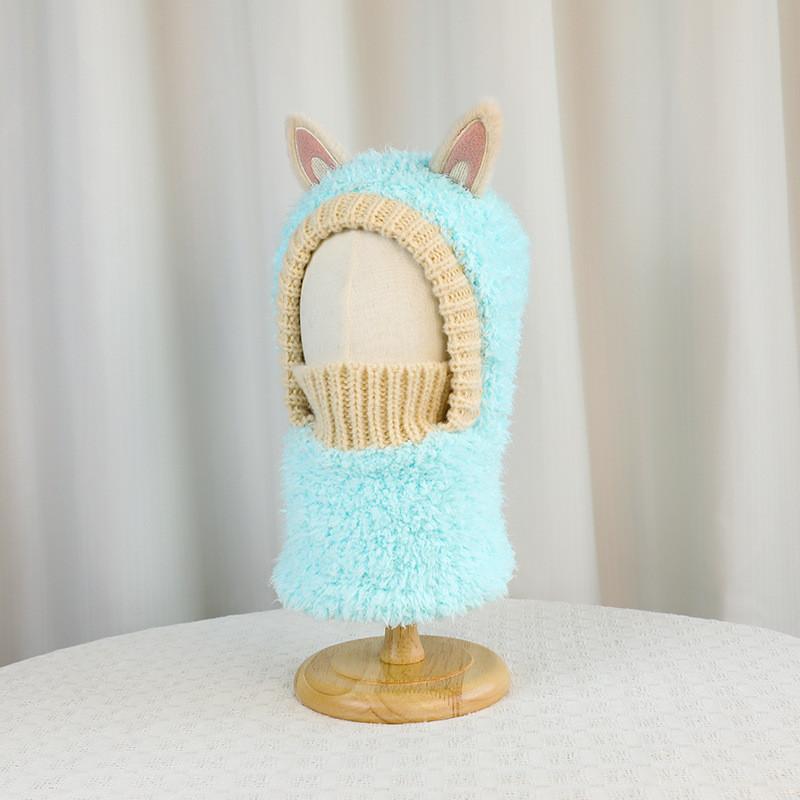 Kids Winter Knit Hat With Plush Ear Protection For Cold Weather Outdoor Fun