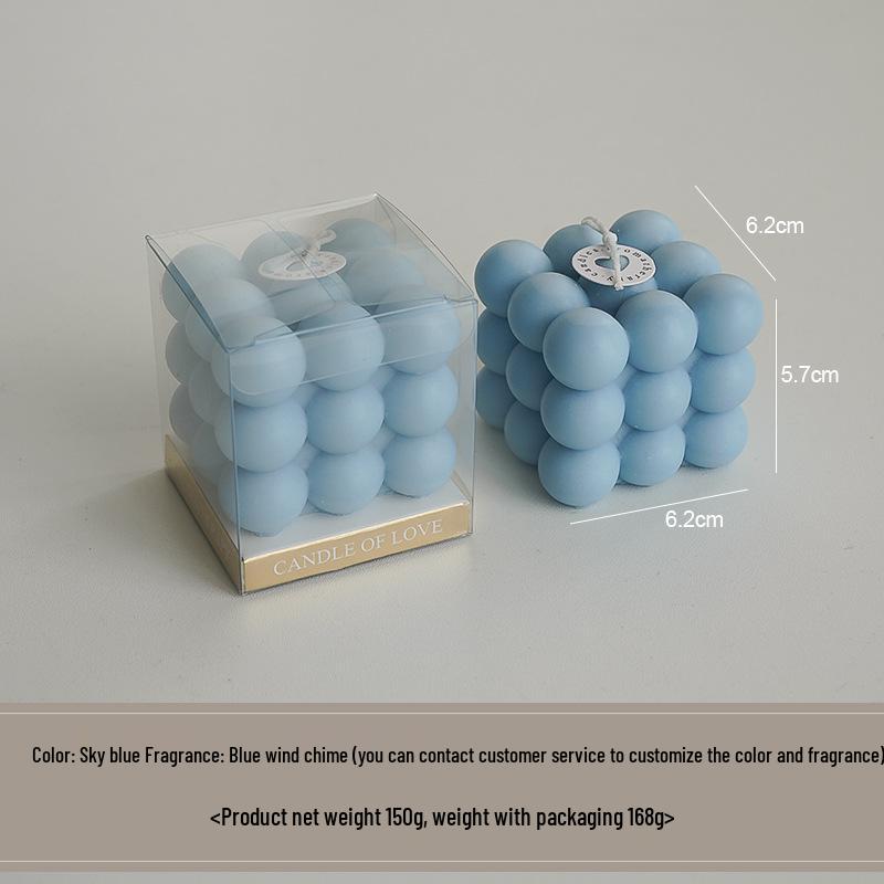Handmade Scented Cube Candle Gifts - Creative Atmosphere Ornaments for Birthdays