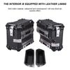 1 Pair 35L Motorcycle Side Storage Box Aluminum Alloy Luggage Case Quick Release Motorbike Side