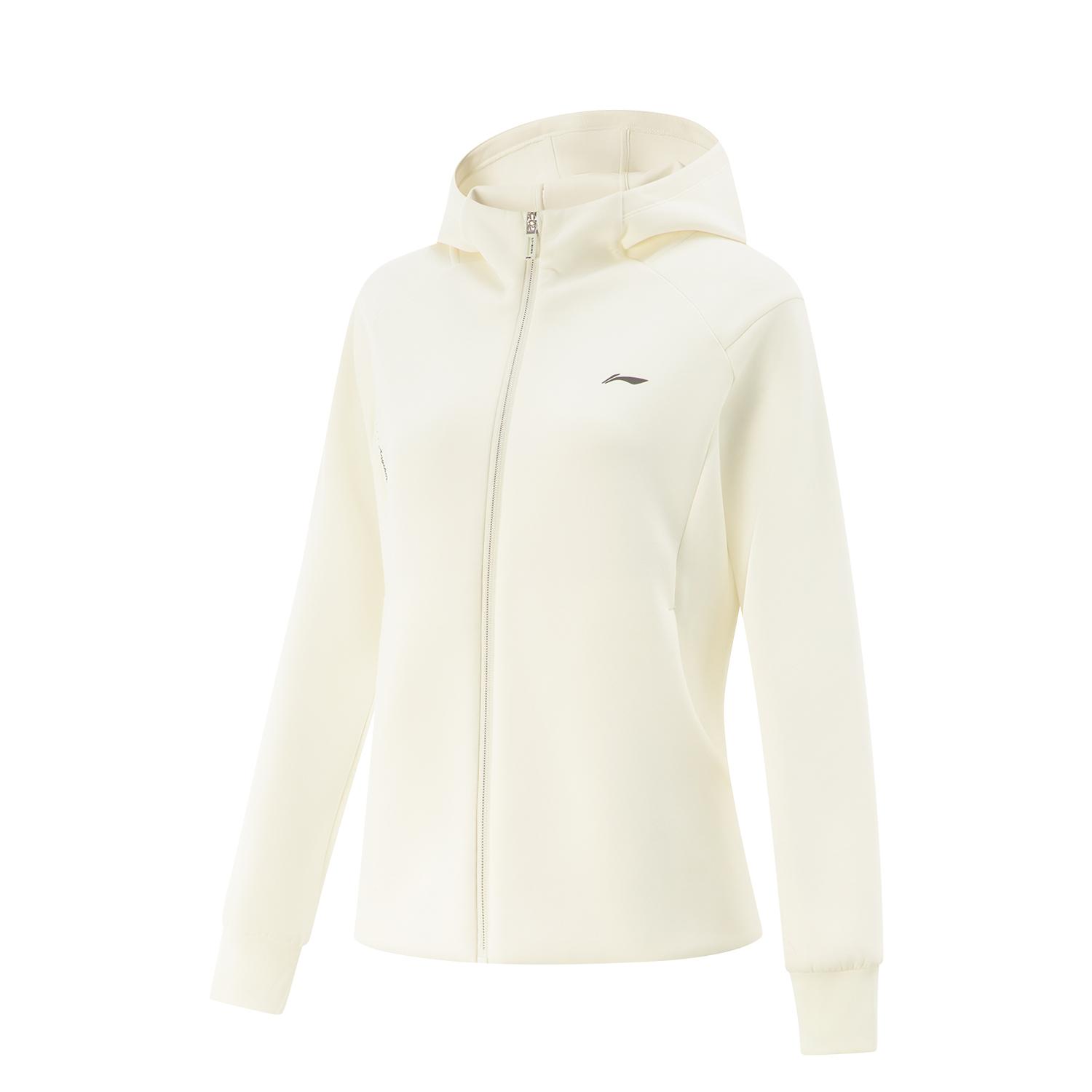 

Lining Серия Fitness Спортивный Повседневный Простой Однотонный Худи для Тренировок Женские топы Перламутрово-белый AFDVC10-2 XL