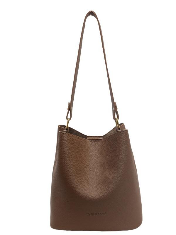 This year, the popular shoulder bucket bag women's 2025 new work large-capacity high-end messenger bag