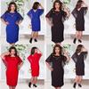 Elegant Women Hollow Out Cape Dress Short Sleeve Clubwear Beach 6xl Large Size Chiffon