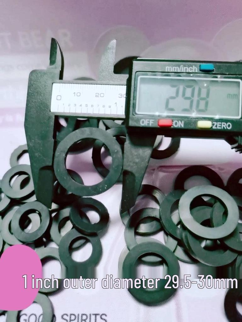 1/6 Inch Nitrile Rubber Sealing Ring for Water Meter, Heater, Pipe, or Shower Hose Gasket.