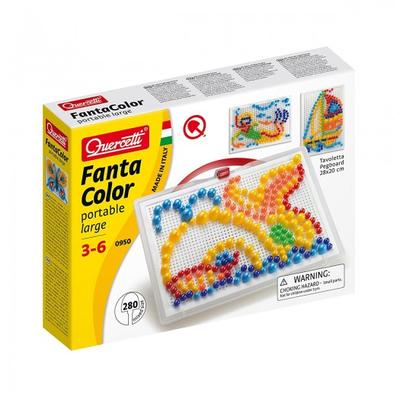 Quercetti Set - Mozaik Dersleri İçin (10-15-20 Mm Cips (280 Adet) + Pano 28X20)