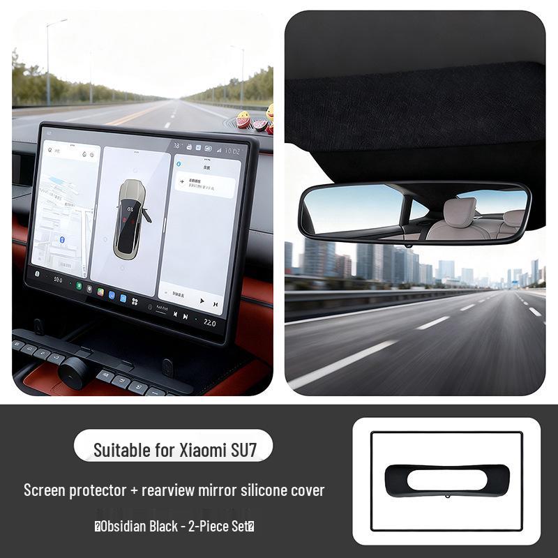 Xiaomi SU7 Central Control Screen Silicone Protective Case - Car Anti-collision Interior Trim Modification Cover