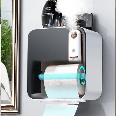 Smart Tissue Box Storage Rack Toilet Paper Toilet Paper Roll Paper Box Without Punching Paper Towel Holder  Toilet Paper Holder
