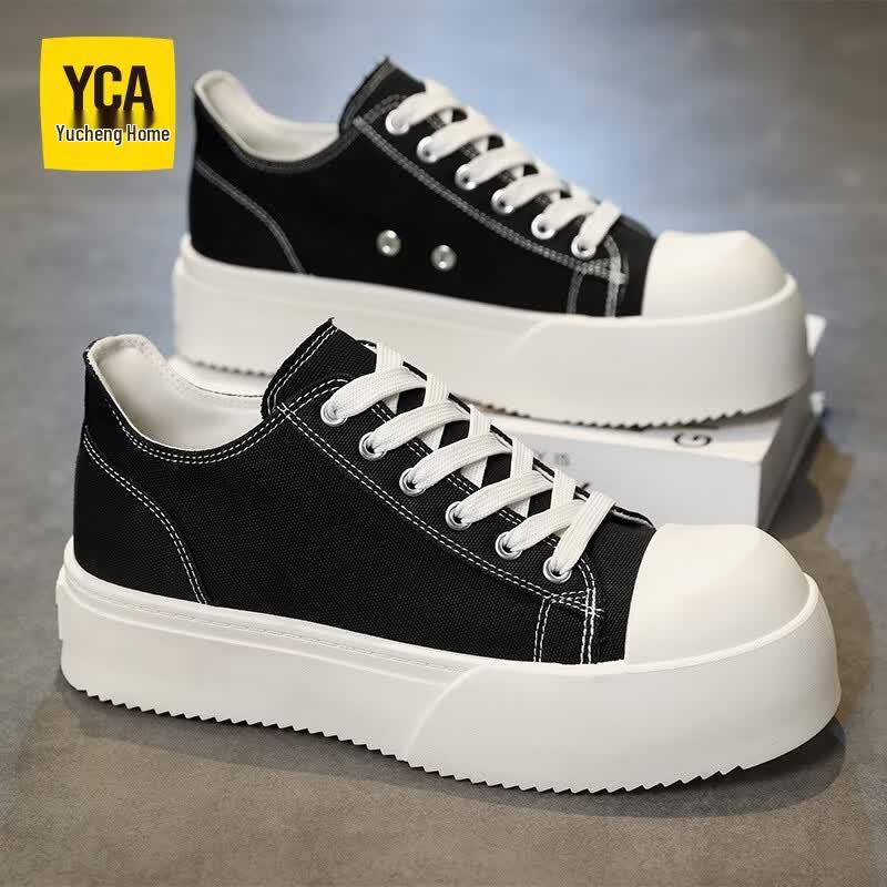 YCA Men s Breathable Canvas Casual Shoes AK22 41 чёрный