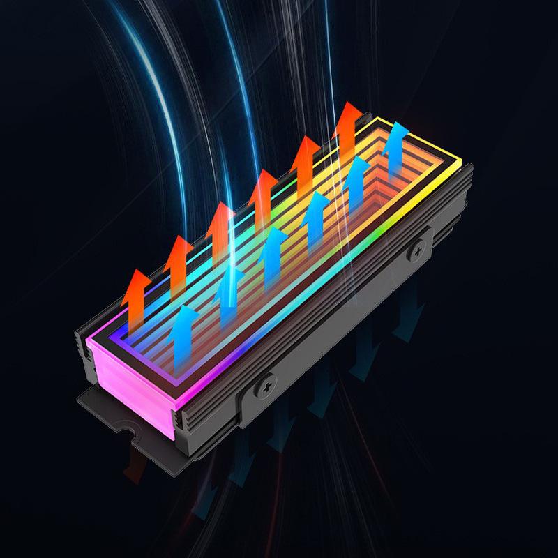 Yikebella M2 SSD Cooling Vest with ARGB Sync Light Bar