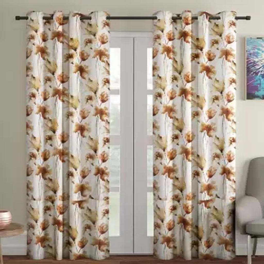 Green Flower Printing Cloth Curtains For Kids Boy Girl Bedroom Living Room Blue/Pink Cortinas Custom Made Drape Custom