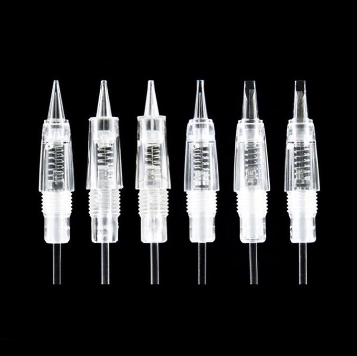 Disposable Integrated Tattoo Needle with Screw Thread for Liner and Shader, Microblading, and Current Meter Needle Tip