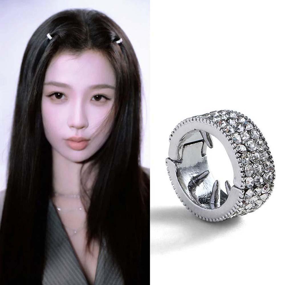 2/4/6pcs/set Y2K Silver Round Hairclasp Hollow Out Dreadlocks Beads Hair Braid Tubes for Braids