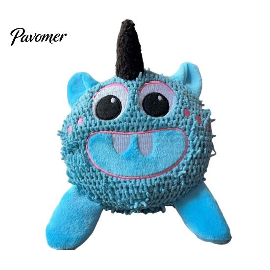 Funny Interactive Pet Gifts Cute Monsters Plush Squeaky Toy, Dog Molar Teeth Cleaning Toys Self Play Anxiety Relief Toy for Dogs Cats Small