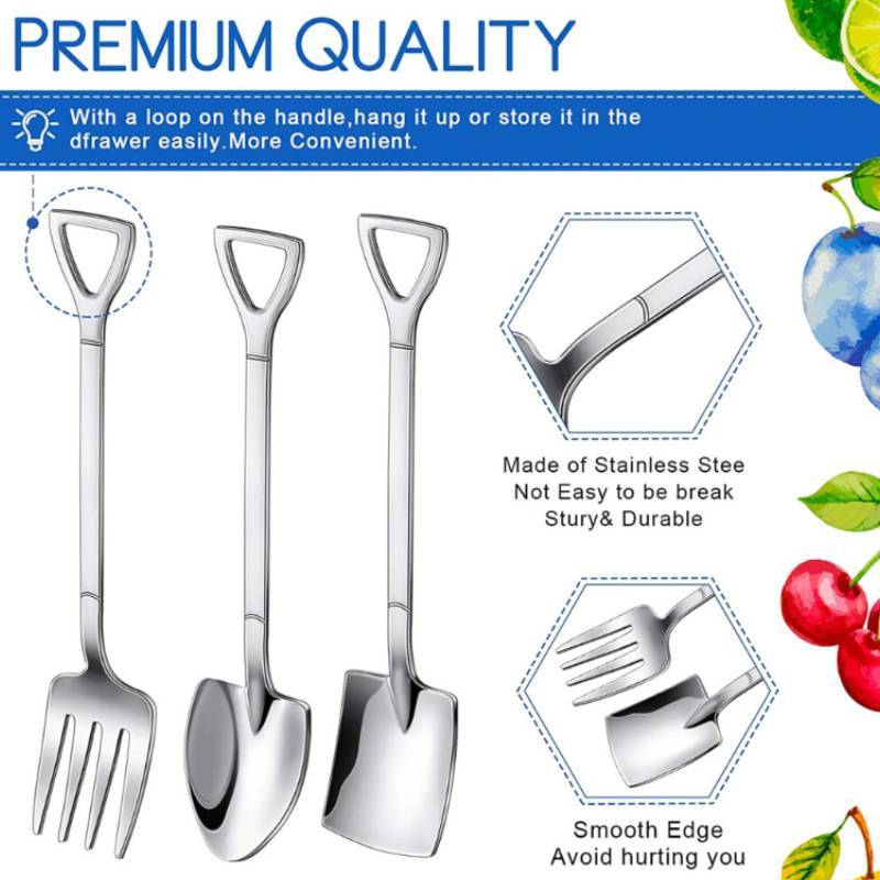 Stainless Steel Watermelon Spoon With Modern Minimalist Design For Childrens Dessert And Ice Cream Use